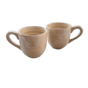 Two Jumbo Gibson Everyday Stoneware Mugs Coffee Cappuccino Latte Soup Cocoa